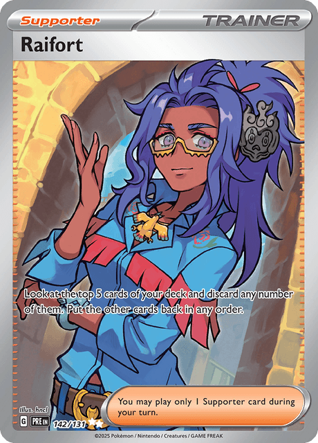 Raifort #142 Pokemon Prismatic Evolutions NM