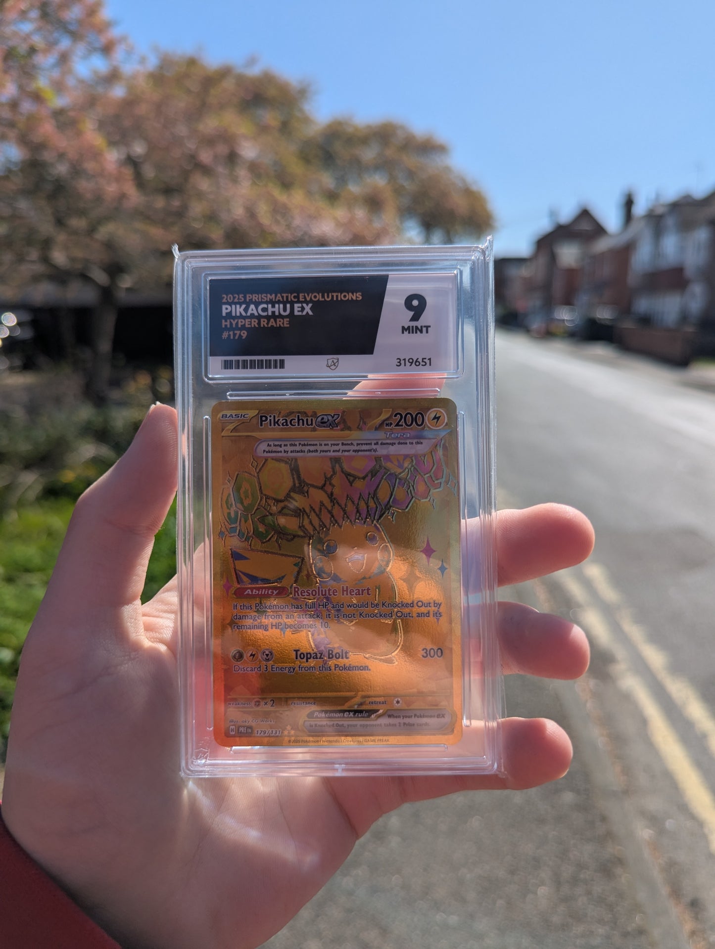 Pikachu EX Hyper Rare ACE 9 Prismatic evolutions 179/131 ACE 9