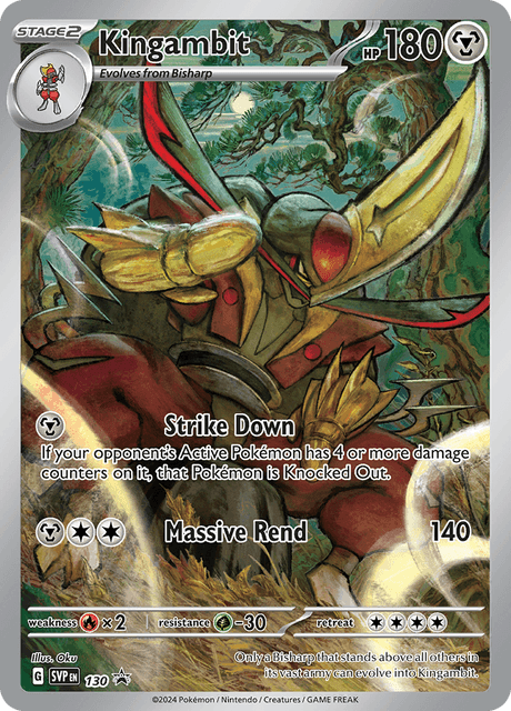 Kingambit #130 Pokemon Promo NM